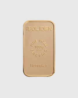 100 gram Boliden Guldtacka